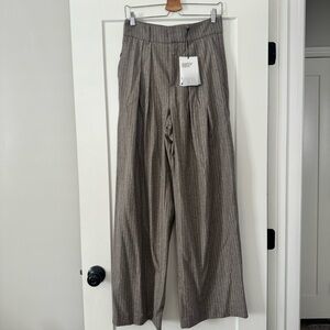 NWT Zara Wool High Waisted Wide Leg Trousers